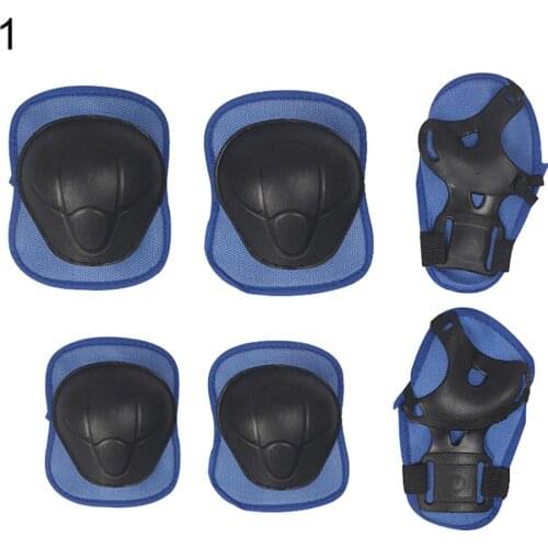 NEW 6Pcs Outdoor Children Skateboard Kneepad Elbow Wrist Hand Support Guard Set