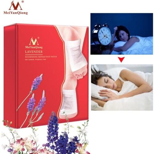 MEIYANQIONG Original Detox Foot Patch Lavender Pad Toxin Foot Weight Loss Slimming Herbal Body Health Rubber Pad Weight Loss