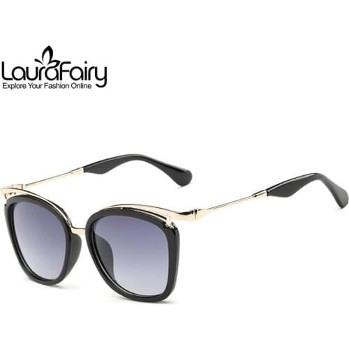 Laura Fairy Brand Designer Womens Sunglasses Fashion Multi-Color Coating Cateye Sun Glasses LF2151