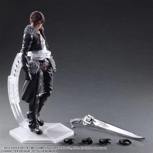 Japan Game Final Fantasy VII FF8 Play arts PA Squall Leonhar 28cm PVC original figure figurine moveable model toy doll gift