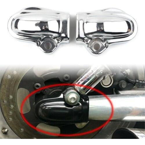 Motorcycle Bar & Shield Rear Axle Nut Covers Left+Right For Harley V-Rod VRSC Muscle VRSCF 2002-2017 Chrome