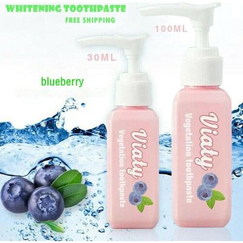 Baking Soda Toothpaste Stain Removal Whitening Toothpaste Fight Bleeding Gums Fresh Blueberry Bottled Toothpaste