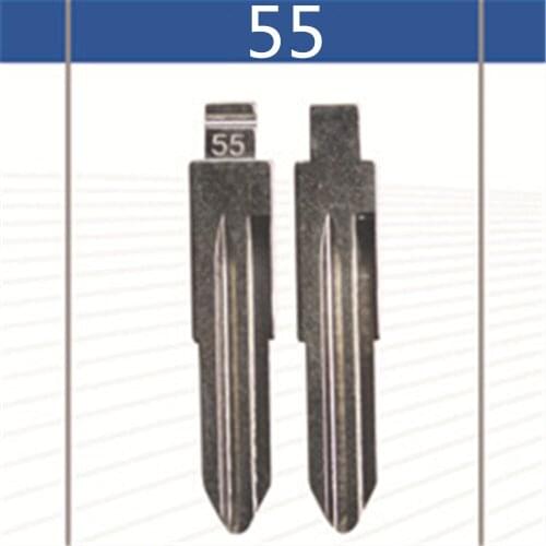 2 Pcs Uncut Replacement Car Key Blade for CHERY QQ3 Key No.55 BLANK BRASS Car Key Blade