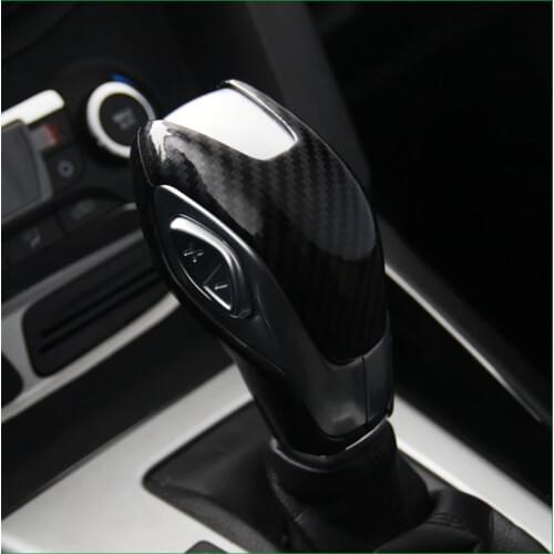 For Escape AT 2013-2015 / Focus AT 2012-2017 / Edge AT 2015-2017 Interior Gear Shift Knob Head Cover Trim Sticker Car Styling