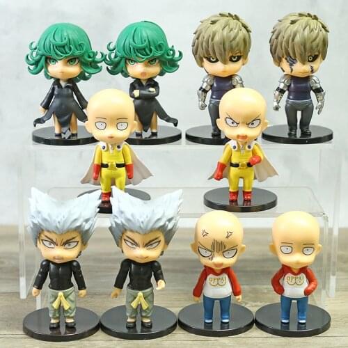 10cm One Punch Man Saitama Q Posket Figures Anime Character PVC Figurine Collectible Toys