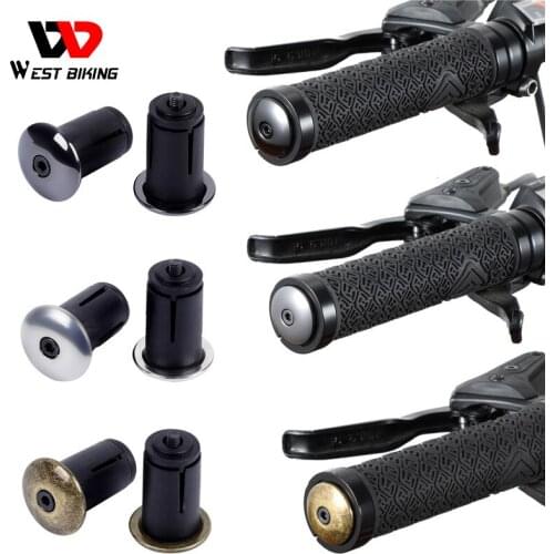WEST BIKING 1 Pair Bicycle Grip Plugs Handle Bar End Cap Lightweight MTB Road Bike Bar End Plugs For Handlebar Grip Accessories