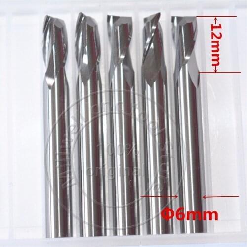 6mm*12mm,Freeshipping,CNC wood tools,carbide End Mill,woodworking insert router bit,Tungsten steel milling ,MDF,PVC,Acrylic,Wood
