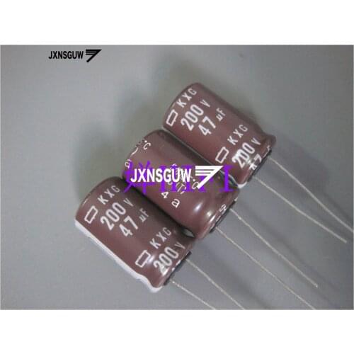 20PCS NIPPON KXG 200V47UF 12.5X20MM NCC long life electrolytic capacitor 47UF/200V CHEMI-CON 105 degrees 47uF 200V