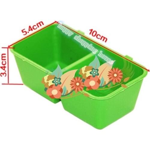 The bird cage hamper water box accessories double lattice box birds bird food bowl feeder supplies cylinder tank water tank