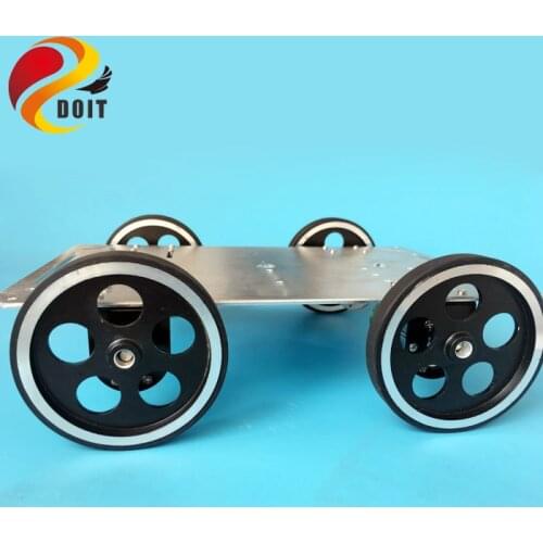 DOIT C600 Metal Robot Car Chassis Smart Wheeled Vehicle Large Load with Four Carbon Brush Motor Remote Control DIY Toy
