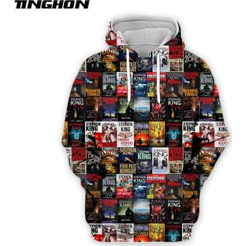 XS-7XL 90s Horror Movie Mens T-Shirt Stephen King 3D Printed IT Pennywise T Shirt Unisex Summer Streetwear T Shirts