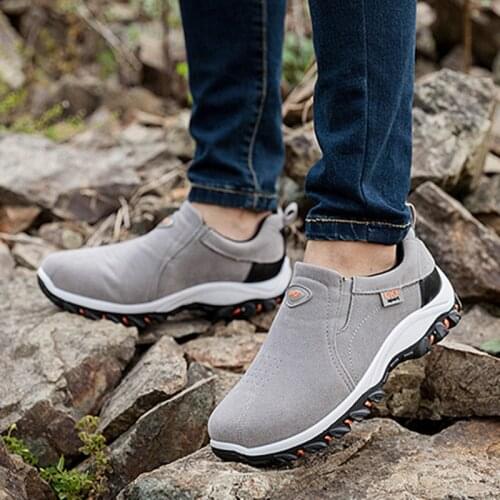 Hiking Shoes Men Brand Outdoor Trekking Sneakers Men 2019 Autumn Spring Slip On Mountain Climbing Shoes Hunting Shoes