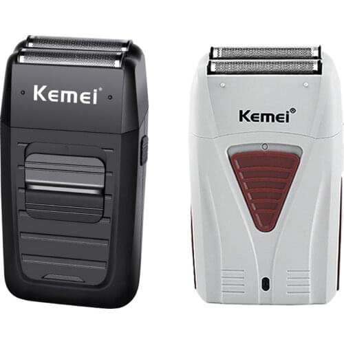 Kemei Mens Trimmer Cordless Rechargeable Electric Shaver KM-1102 KM-3382 Shaving Machine Mens Shaving Tool With Spare Blade 42