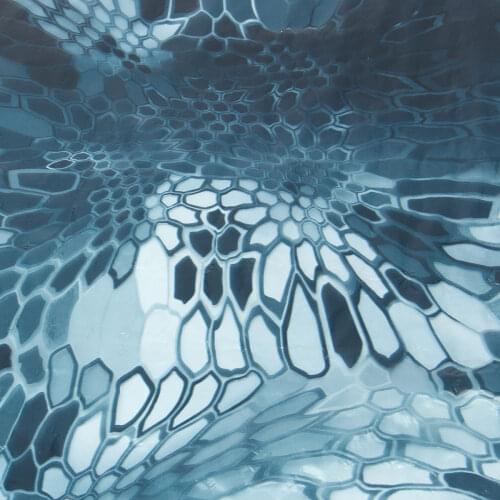 New 50x100cm PVA Hydrographic Water Transfer Film Dipping Blue Hex Printing Film