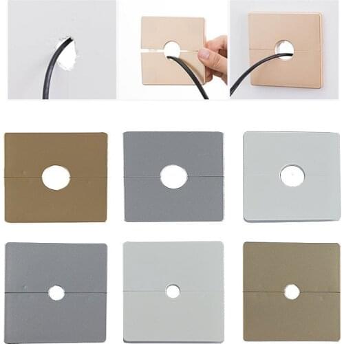 Plastic wall Wire hole cover 86 type Junction Box outlet cable protector faucet angle valve Pipe plug decor cover snap-on Plate