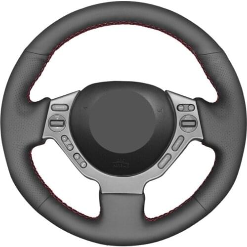 Hand-stitched Black PU Faux Leather Car Steering Wheel Cover for Nissan GTR GT-R (Nismo) 2008 2009 2010 2011 2012 2013-2016