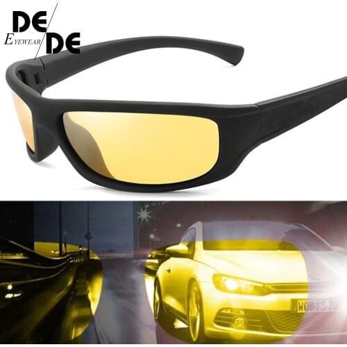 Hot Sale Vintage Men Polarized Sunglasses Square Women Retro Black Frame Sun Glasses Eyewear For Men Goggle