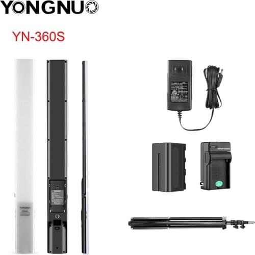 Yongnuo YN360S Ultra-thin,Ultra-light Handheld Ice Stick LED Video Light 5500k Controlled by Phone App Camera Fill Light Stick