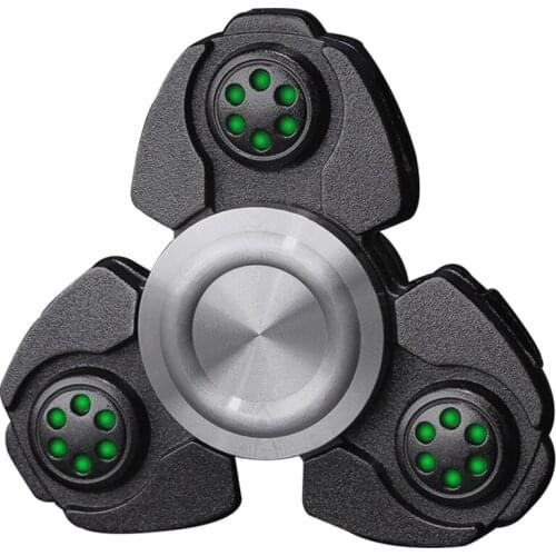Zinc Alloy Luminous Hand Finger Spinner Spinning Top Novelty Gryo Toys