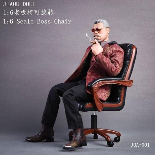 In STOCK JIAOU DOLL 1/6 soldier model Scenes Accessories boss Chairs office chair Swivel chair 3 color