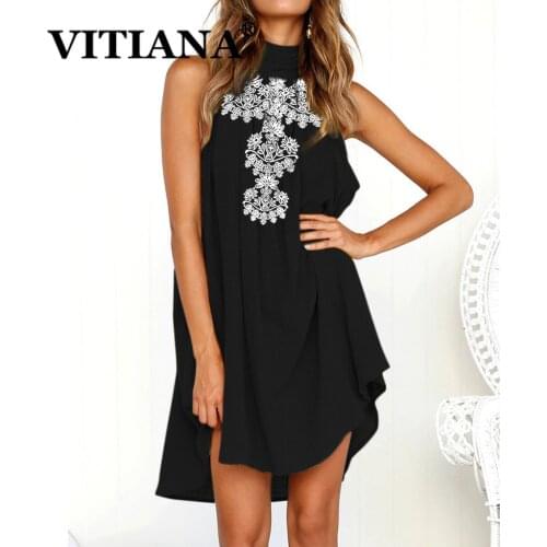 Свободные летние платья VITIANA China At AliExpress