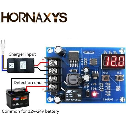 XH-M603 Charging Control Module 12-24V Storage Lithium Battery Charger Control Switch Protection Board With LED Display NEW 4.8