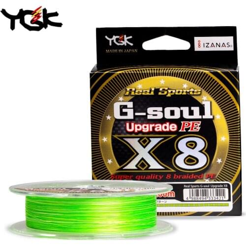 YGK G-SOUL X8 Upgrade PE line Braid Fishing Line Strong 8 Strands Multifilament PE line 150M 200M Japan 14 16 22 40 45 50 60lb