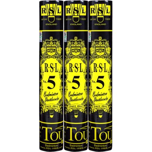 1 tube Original RSL Tourney Badminton Shuttlecock No.5 High Quality Duck Feather Shuttlecock Badminton Balls