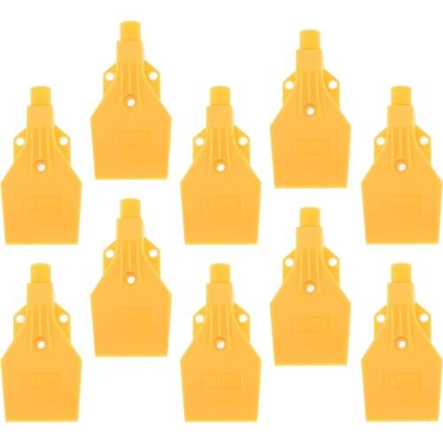 10pcs 1/4'' Thread, Flat Wind Jet Air Blowing Nozzle Spray 3 Holes Windjet Spray Nozzle, Mini Air Nozzle, Compressed Air Nozzle