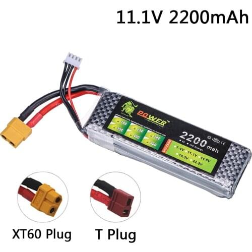 3s Lion Power LiPo Battery 11.1v 2200mAh 30C Lion Power Battery for RC Helicopter RC Car Boat Quadcopter Remote Control Parts