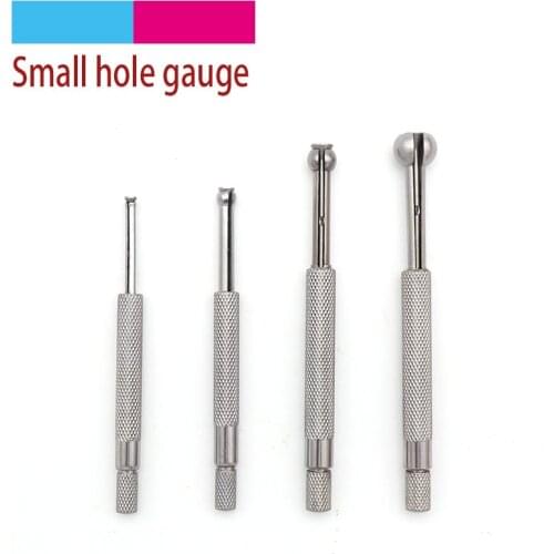 4pcs 3-14mm Small Hole Gauge Adjustable Telescoping Gauges Set Full Ball Type Gauge Bore Precision Gage Measurement Tools