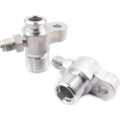 4PCS)Auto Air Conditioning Hose Aluminum Connector Kit R134a Pressure Plate Conversion R12 Outer Silk Connector with R12 Valve
