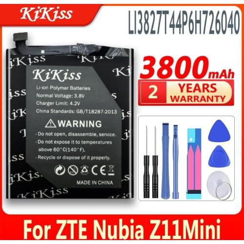 3800mAh High Capacity Battery Li3827T44P6h726040 For ZTE Nubia Z11 Mini NX529J Mobile Phone Rechargeable Battery + Gift Tools