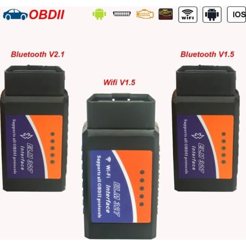 OBD2 OBDII Auto Diagnostic Tool WIFI V1.5 ELM327 For SEAT Ibiza Leon 2 3 Bluetooth V1.5 ELM 327 OBD 2 Code Reader