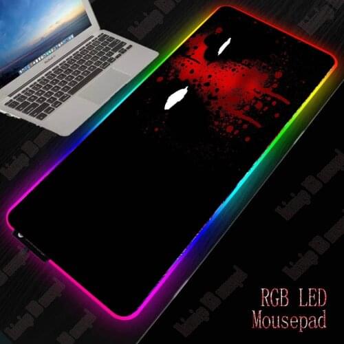 XGZ Deadpool Gaming RGB Large Mouse Pad Gamer Big Mouse Mat Computer Mousepad Led Backlight Anime Mause Pad Keyboard Desk Mat