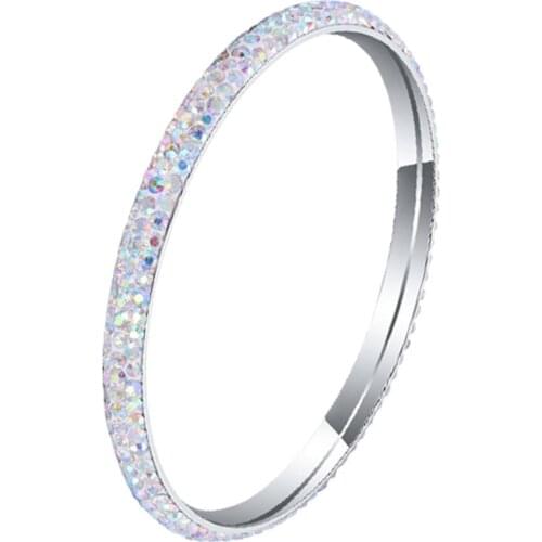 316L Stainless Steel Austrian Crystal Bracelet Magnificent Simple Geometric Ladies Bracelet No Fade