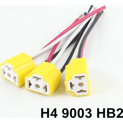 H4 9003 h7 h8 h11 9005 9006 HB4 bulb holder Car Truck Female Ceramic Headlight Connector Plug Lamp Bulb Socket Adapter