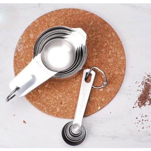 2021 Stainless Steel 14 Pieces / Set of Measuring Spoon Seasoning Spoon with Scale Measuring Cup Baking Measuring Spoon