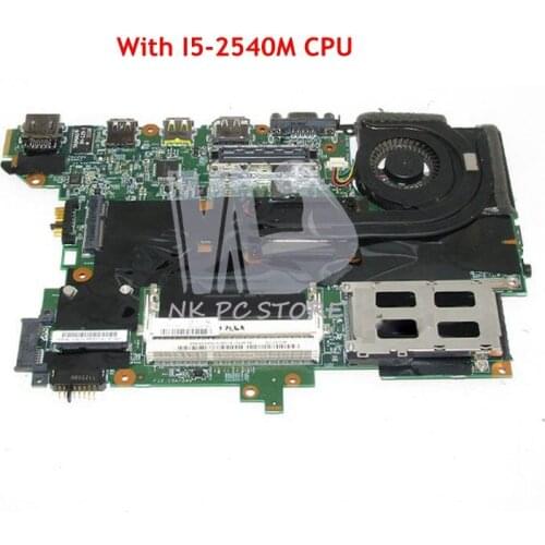 NOKOTION For Lenovo Thinkpad T420S Laptop Motherboard 63Y1725 H0223-4 48.4KF58.041 MAIN BOARD I5-2540M CPU DDR3