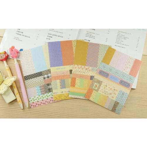 New Arrival DIY Scrapbook Products Paper Diary Album Flowers Printed Stickers Wedding Decoration Stickers 8pcs/set