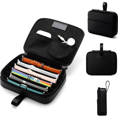 Watch Strap Organizer Box For Apple watch band Packaging Watchband bag Accessories Portable travel Organizer Storage Case