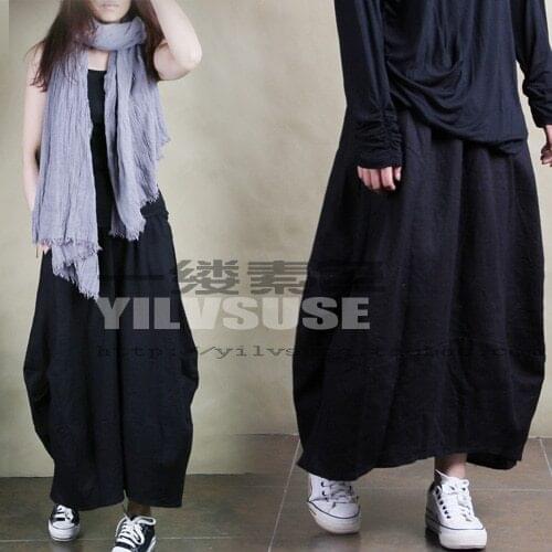 Plain womens fluid irregular elastic waist spring and autumn fluid bust skirt long skirt