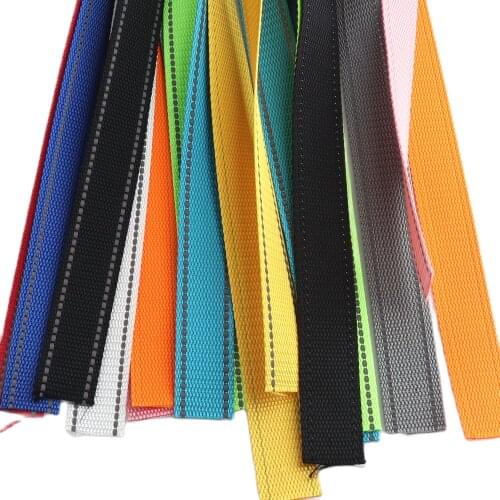 1"Reflective Webbing Tape 25mm Tapes Twill Haberdashery Reflective Tape Grosgrain Ribbon Sew On reflective ribbon Reflector tape