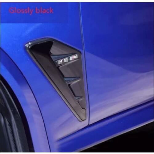 ABS Glossy Black Side Fender Vent Cover Trim Replace Style Fit For BMW X5 X5M F95 2019-2021