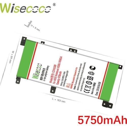 WISECOCO 5750mAh C21N1509 Battery For C21N1509 Laptop battery For Asus X556U X556UA X556UB X556UJ X556UQ X556UV