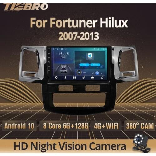 2DIN Android 10 Car Radio For Honda Fortuner Hilux 2007-2013 Stereo Receiver GPS Navigation Auto Radio Car Multimedia Player DSP