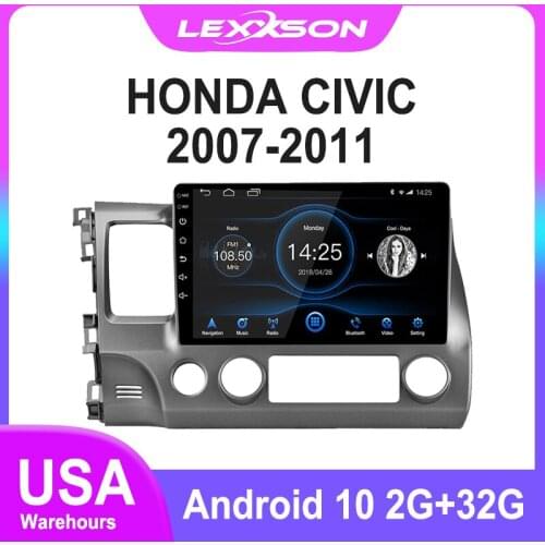 DSP 2G+16G Android 10.1 Car Radio Multimedia RDS GPS Navi Mirror Link IPS Screen Stereo for Honda Civic 2007 2008 2009 2010 2011