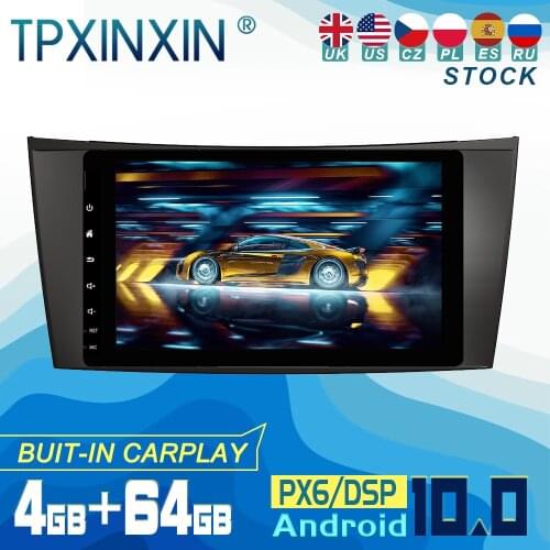 PX6 For Mercede Benz E-Class W211 CLS W219 Android 10 Carplay Radio Player Car GPS Navigation Head Unit Car Stereo WIFI DSP BT