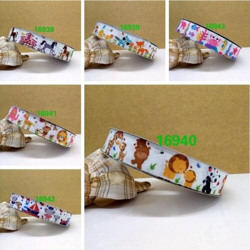 Free shipping 50 yard sport printed grosgrain ribbon 16940
