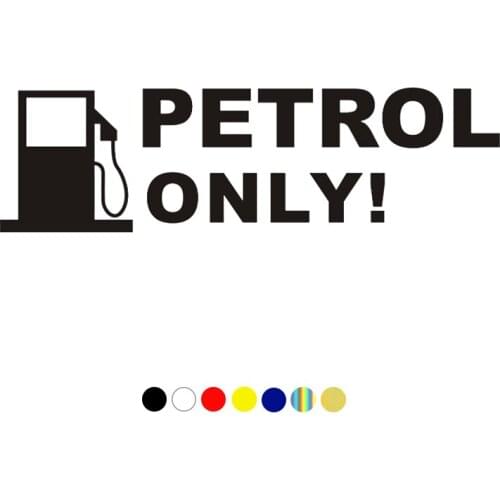 CS-1712# PETROL ONLY waterproof funny car sticker vinyl decal for auto car stickers styling on fuel tank cap